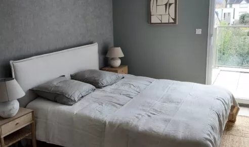 Chambre d'un appartement neuf de la résidence Villa Saint-Paul à Rennes, programme immobilier réalisé par Pierre Promotion.