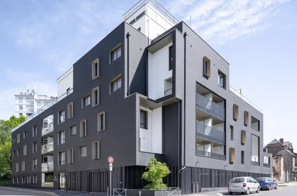 Extérieur de la résidence Villa Saint-Paul, à Rennes. Des logements neufs réalisés par Pierre Promotion.