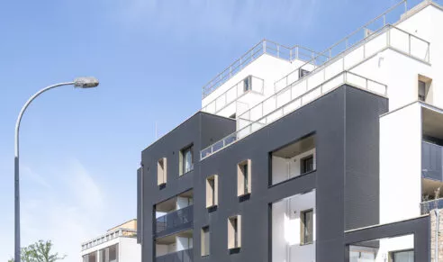 Extérieur de la résidence Villa Saint-Paul à Rennes. Des logements neufs réalisé par Pierre Promotion.